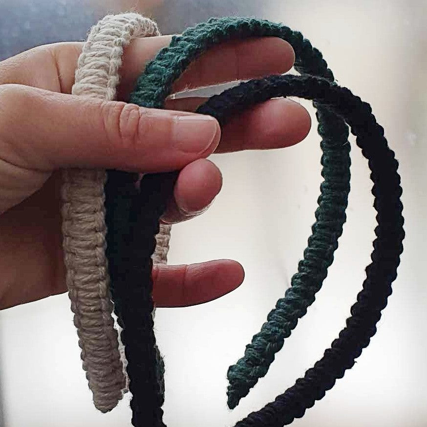 Le Troisieme Songe Cerchietto per capelli. Macrame. Cerchietti. Fatto a mano. Hand made. Accessori per capelli.