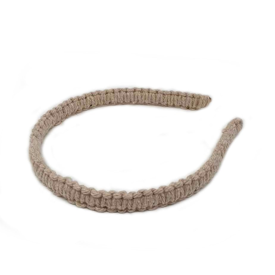 Le Troisieme Songe Cerchietto per capelli beige. Macrame. Cerchietti. Fatto a mano. Hand made. Accessori per capelli.
