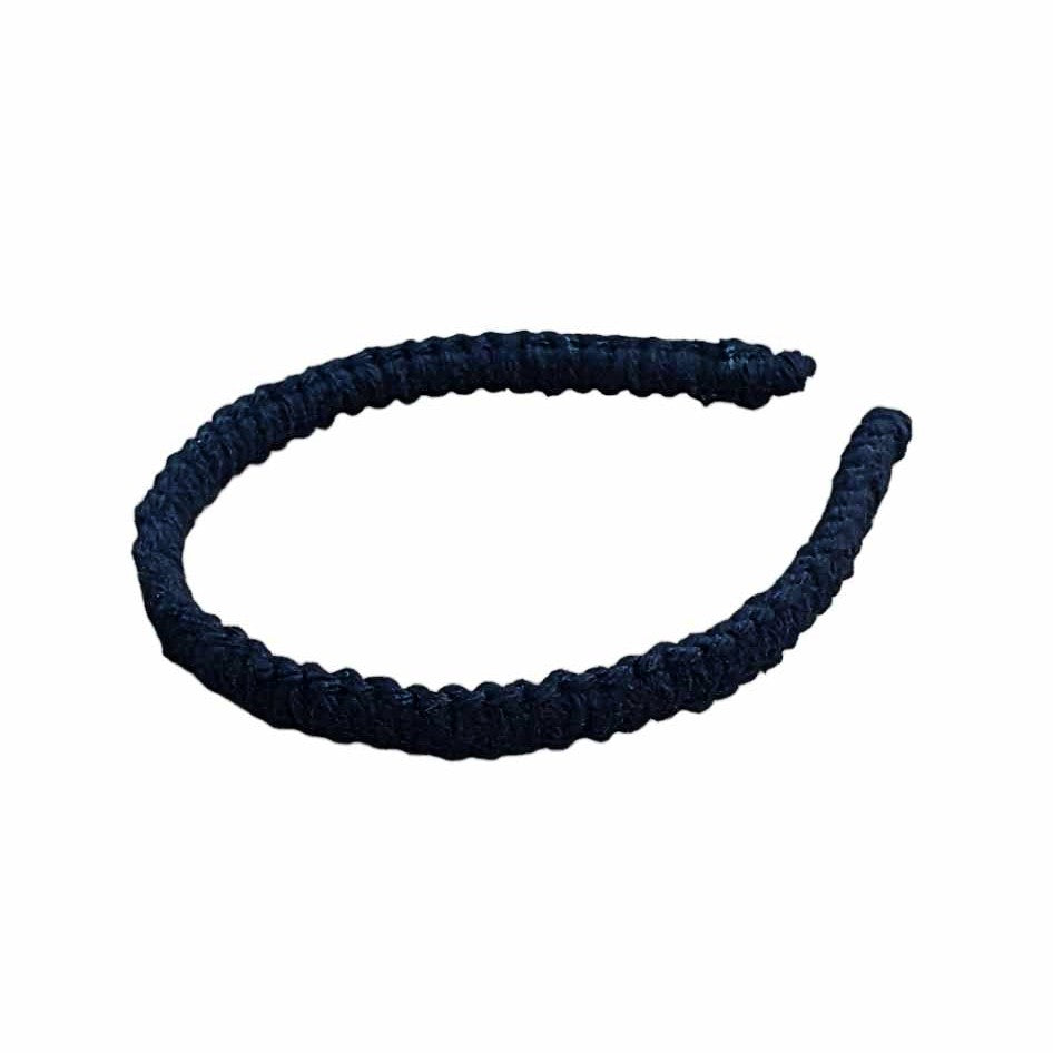 Le Troisieme Songe Cerchietto per capelli nero. Macrame. Cerchietti. Fatto a mano. Hand made. Accessori per capelli.